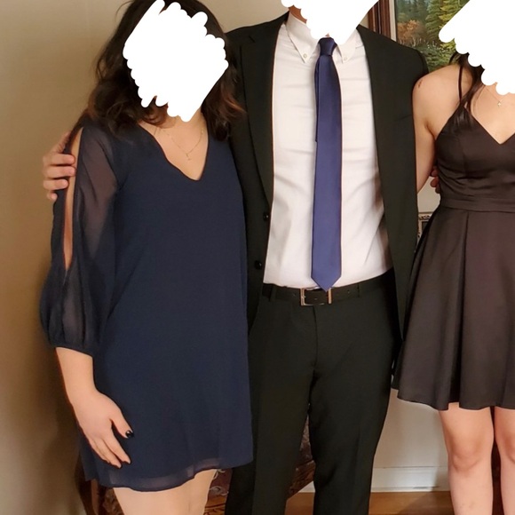 Lulu's Navy Blue Shift Dress (Size XS) - Picture 4 of 4